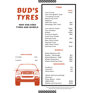 Bud's Tyres post thumbnail