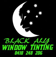 Black Aly Window Tinting logo