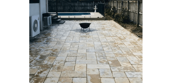 Paving done in Bradstone Old Town Pattern