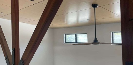 Timber ceiling fans